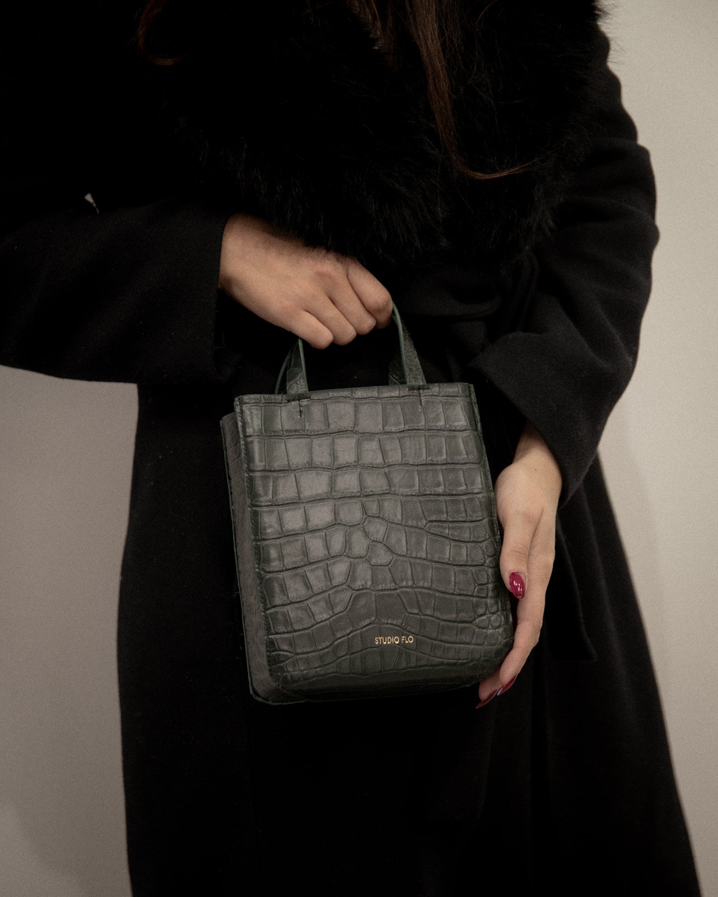 BAGUP SHOPPER MINI (CROCODILE EMBOSSED)