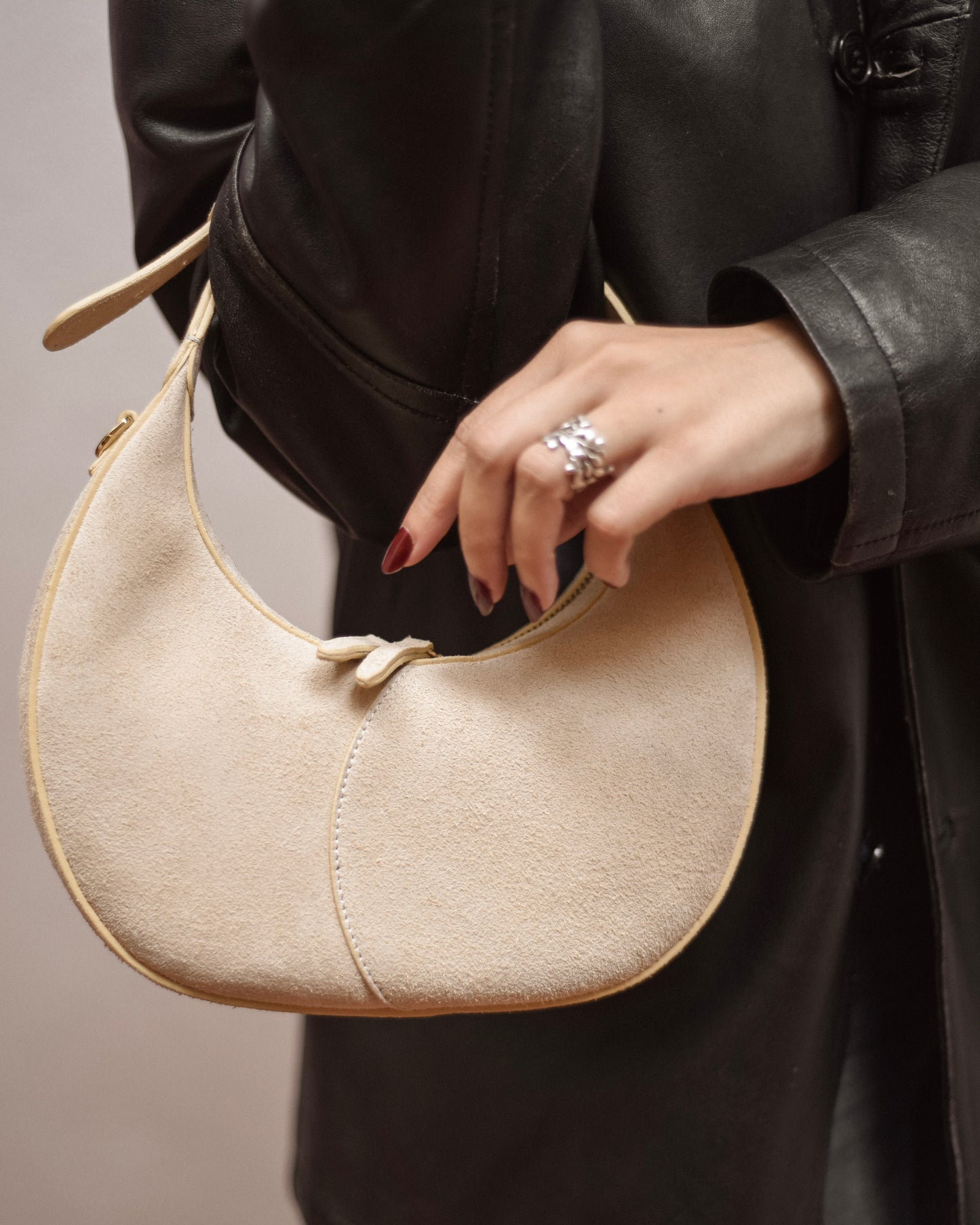 MOON LOOP MINI SHOULDER BAG SUEDE