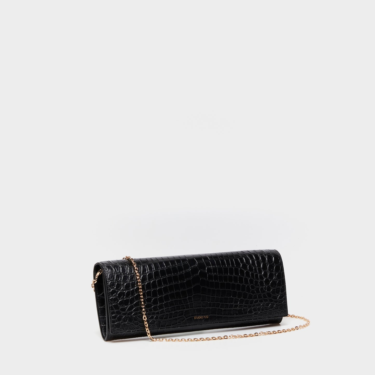 LUXECLASP CLUTCH (CROCODILE EMBOSSED)