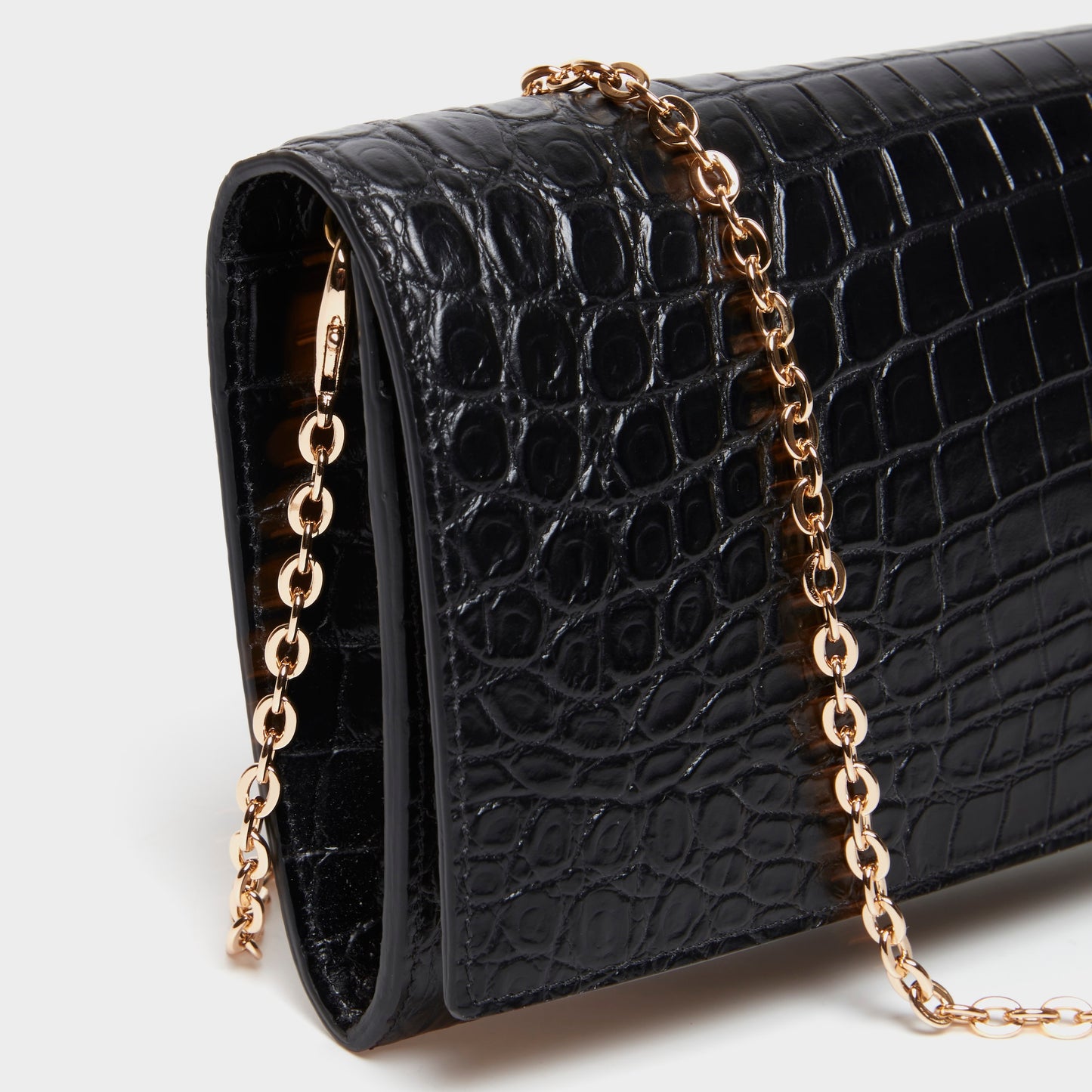 LUXECLASP CLUTCH (CROCODILE EMBOSSED)