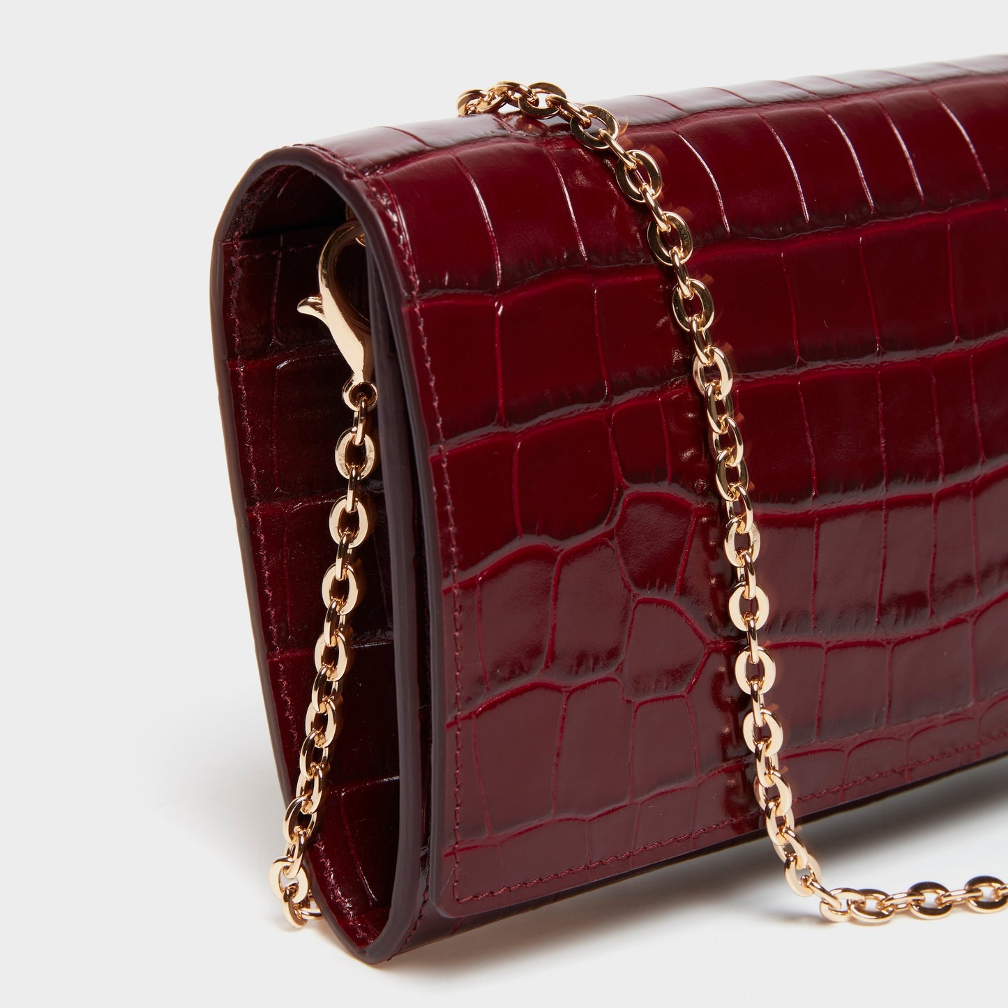 LUXECLASP CLUTCH (CROCODILE EMBOSSED)