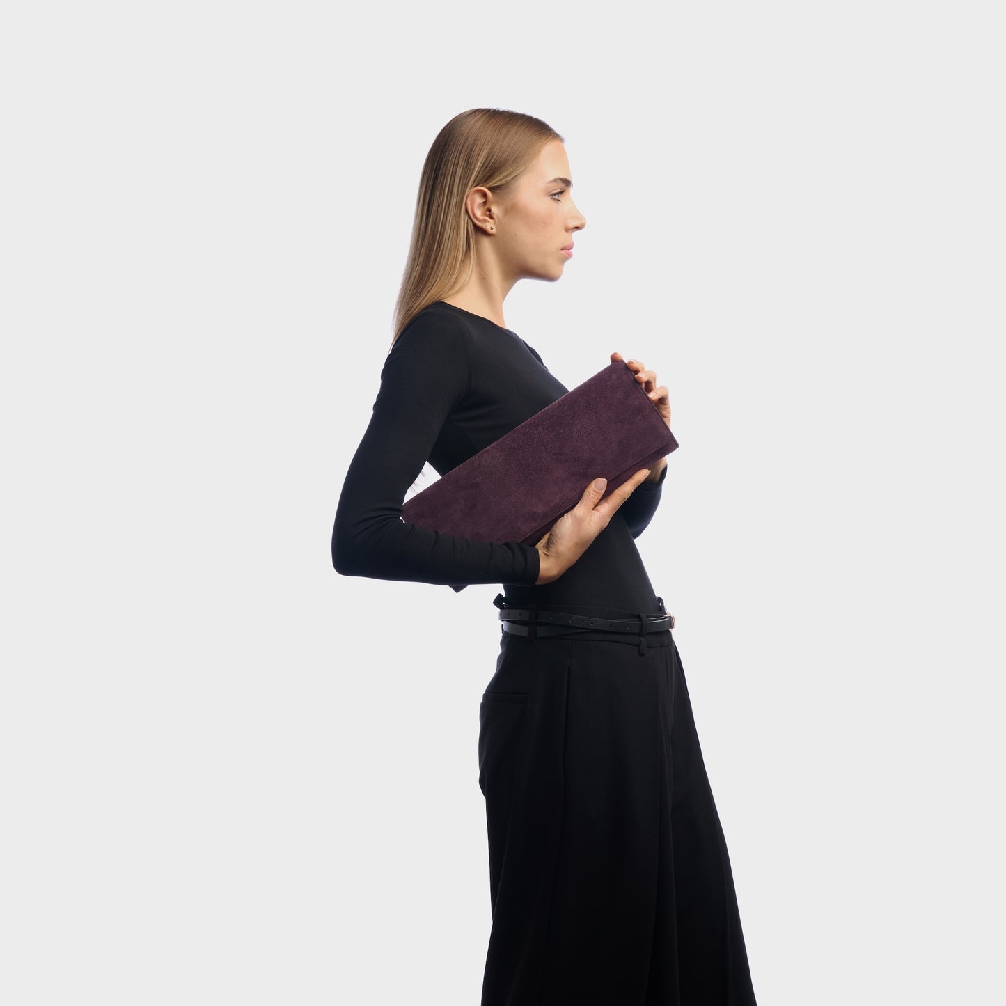 LUXECLASP CLUTCH SUEDE