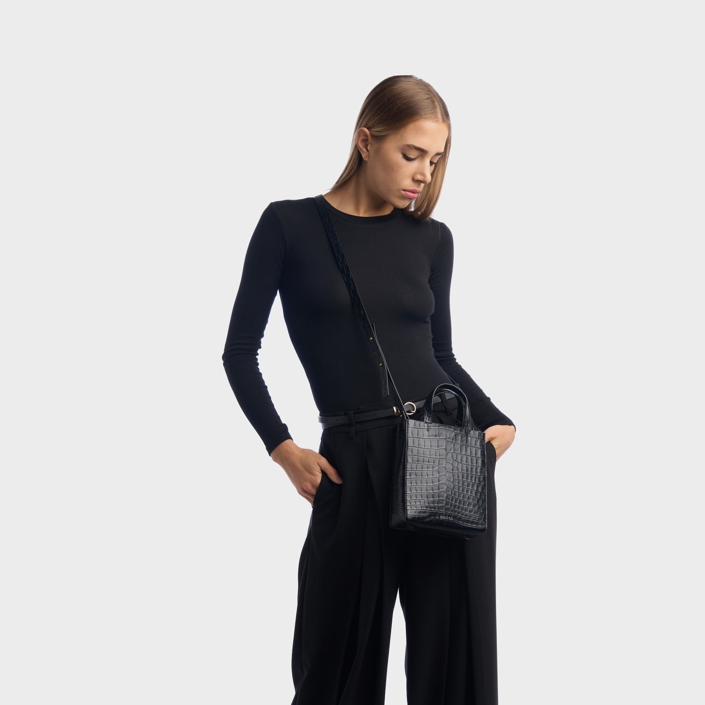 BAGUP SHOPPER MINI (CROCODILE EMBOSSED)