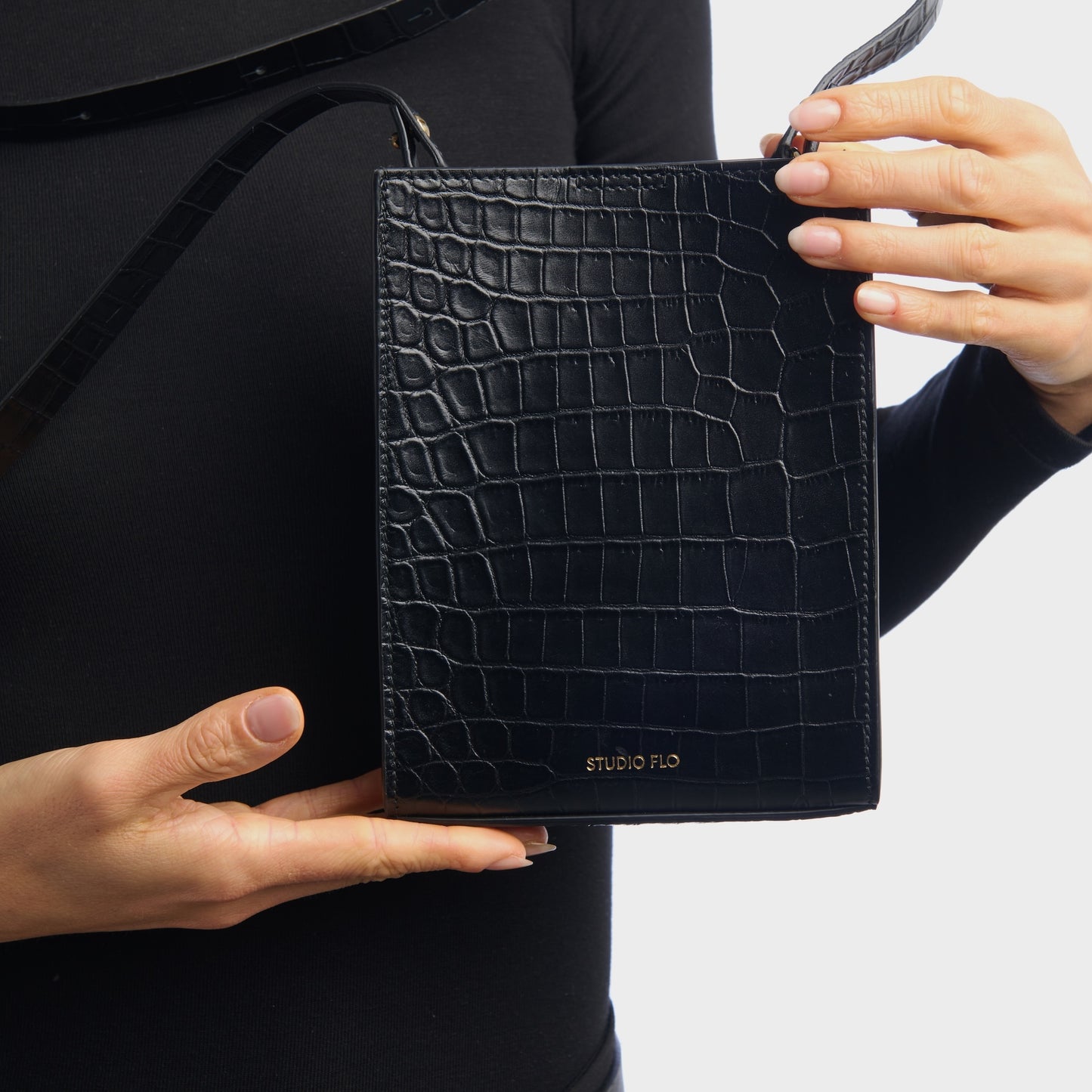BAGUP SHOPPER EXTRA MINI (CROCODILE EMBOSSED)