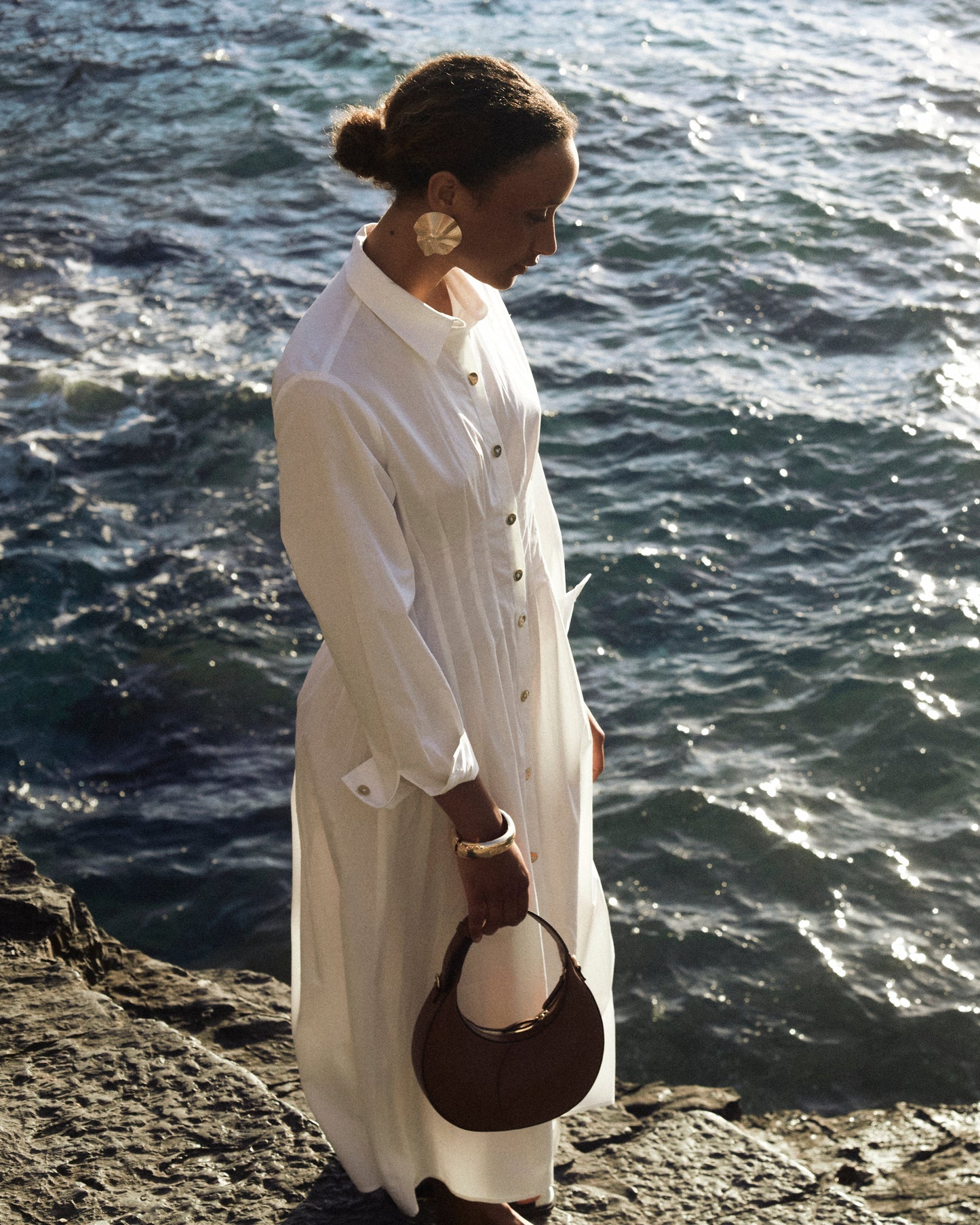 MOON LOOP MINI - BROWN