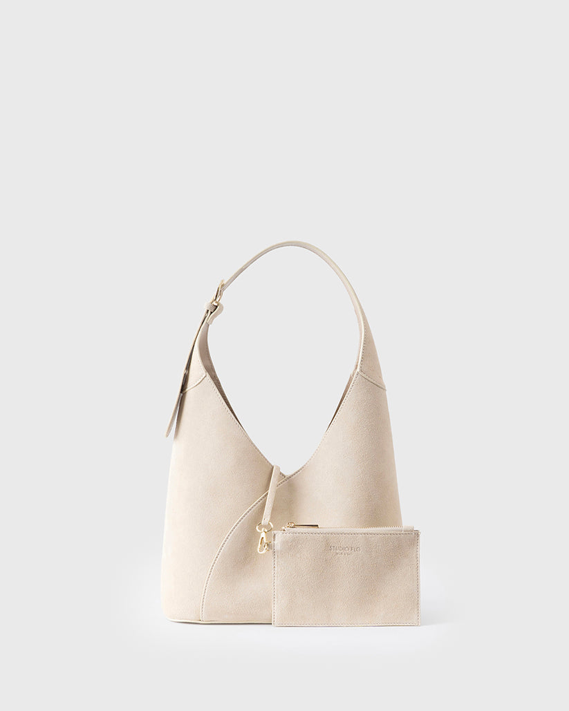 SINUÉ HOBO SUEDE - CREAM