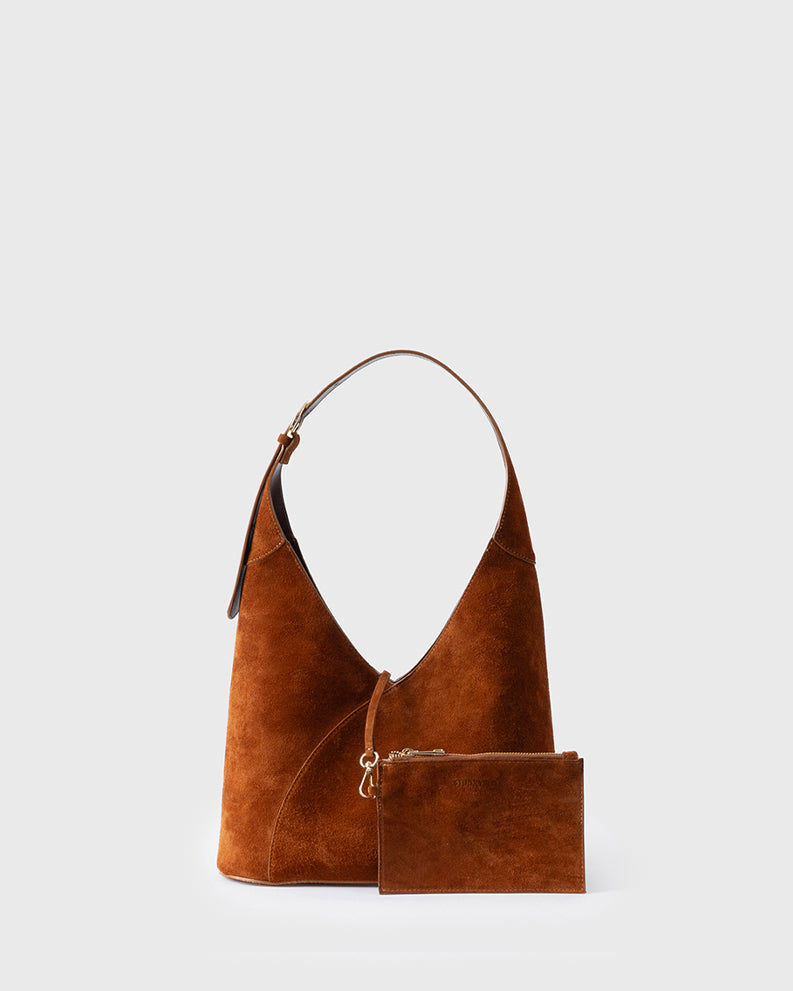 SINUÉ HOBO SUEDE - TAN