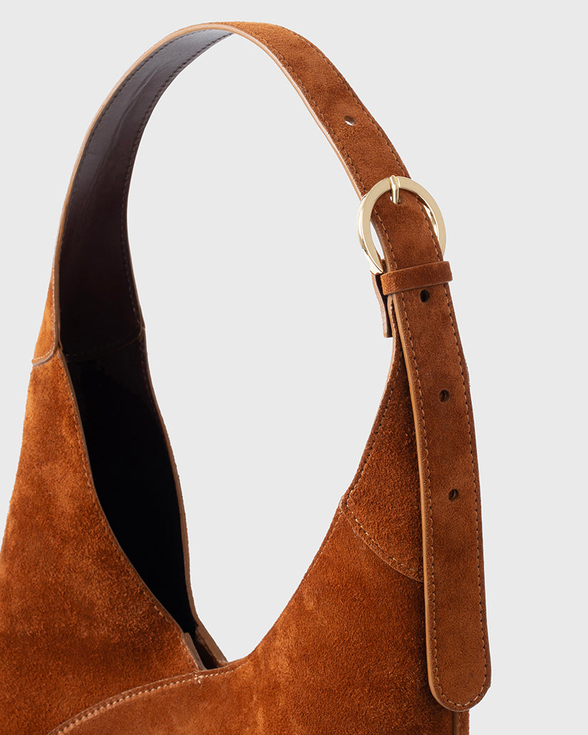 SINUÉ HOBO SUEDE - TAN