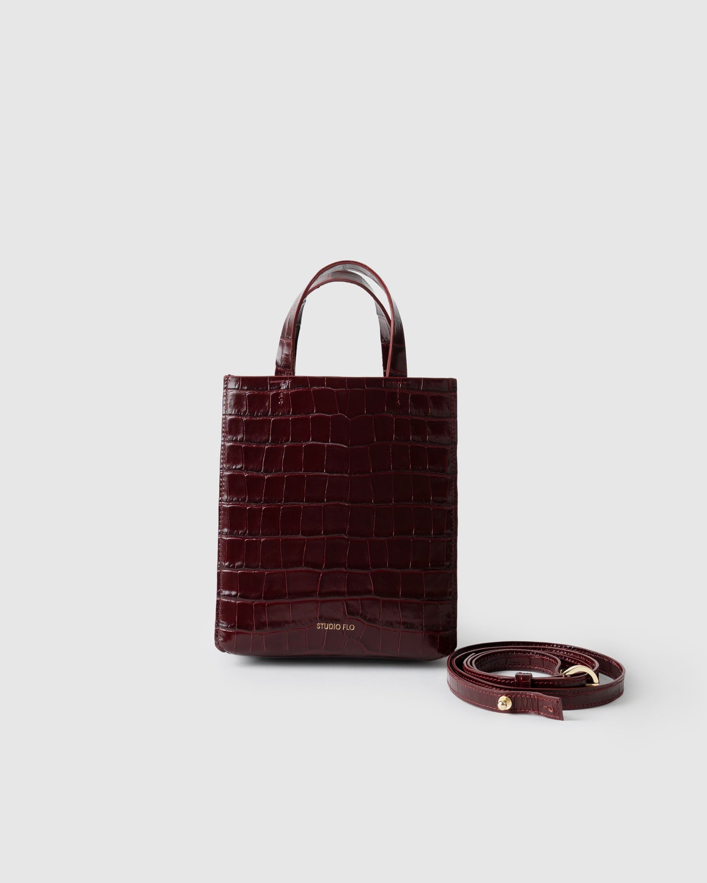 BAGUP SHOPPER MINI (CROCODILE EMBOSSED)