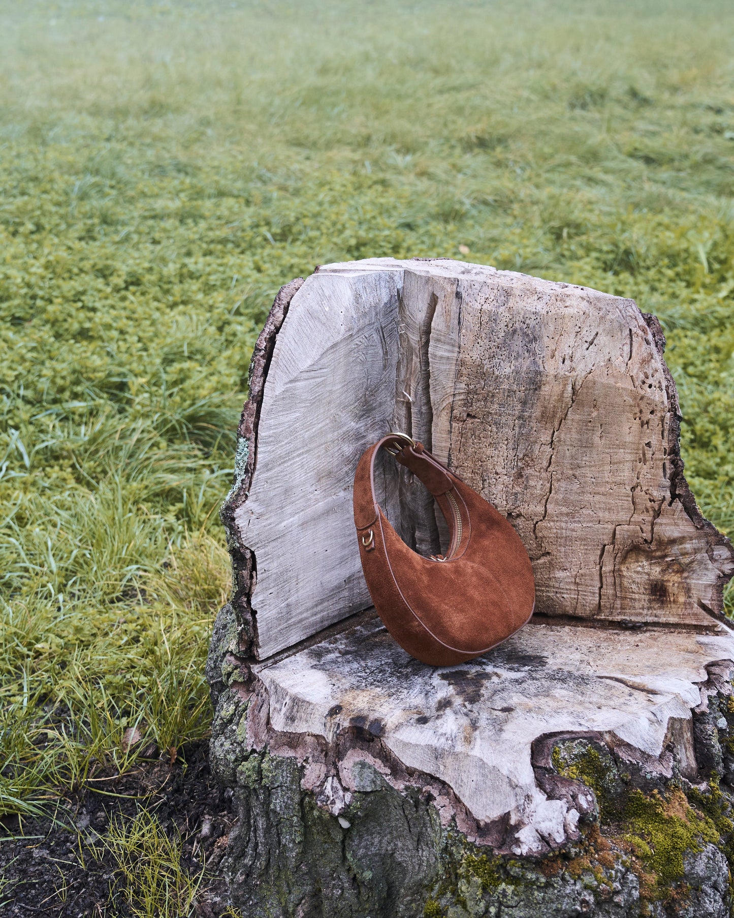 MOON LOOP MINI SUEDE - BROWN