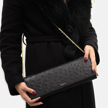 LuxeClasp Clutch - Pelle di Struzzo Edizione Limitata