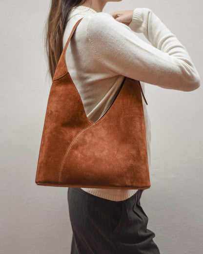 SINUÉ HOBO SUEDE - TAN