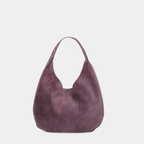 Urban Hobo — Sac porté épaule en cuir velours — violet