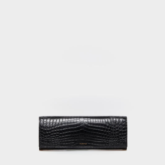 LUXECLASP CLUTCH (CROCODILE EMBOSSED)