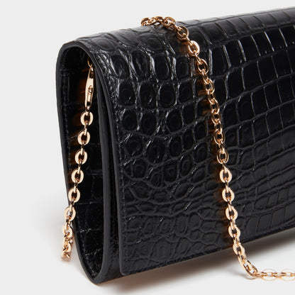 LUXECLASP CLUTCH (CROCODILE EMBOSSED)