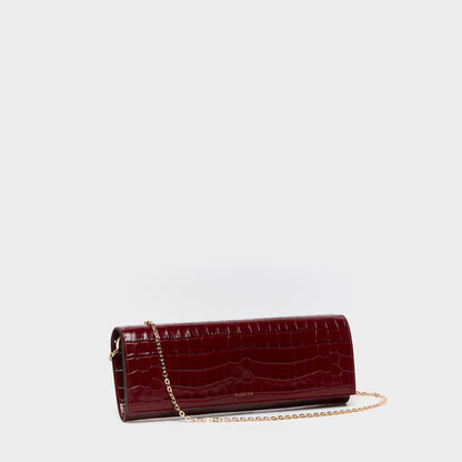 LUXECLASP CLUTCH (CROCODILE EMBOSSED)