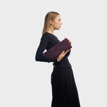 LUXECLASP CLUTCH SUEDE