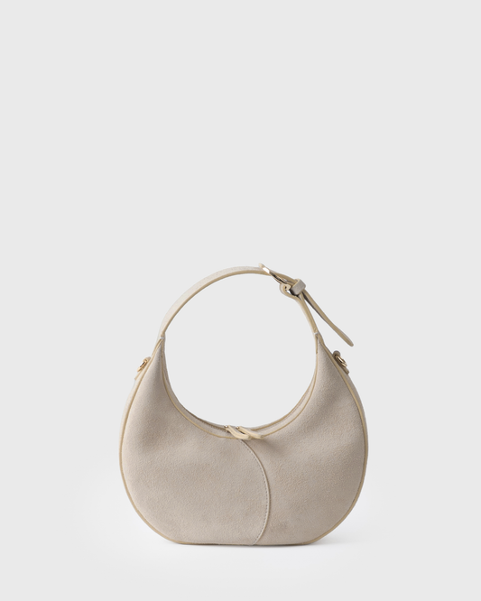MOON LOOP MINI SUEDE - BEIGE