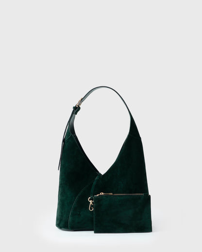 SINUÉ HOBO SUEDE - GREEN FOREST