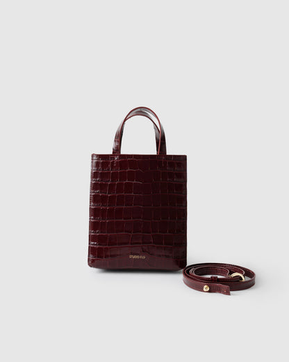 BAGUP SHOPPER MINI (CROCODILE EMBOSSED)