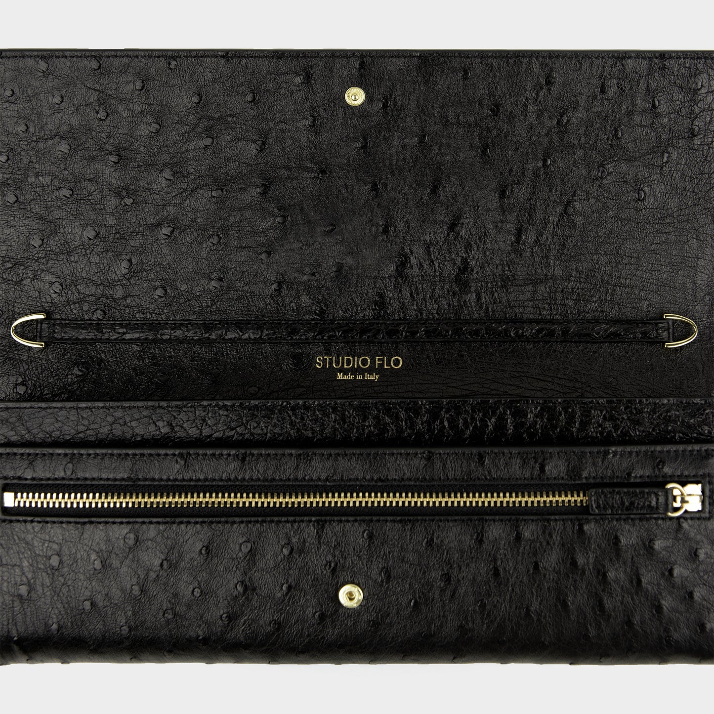 LuxeClasp Clutch - Pelle di Struzzo Edizione Limitata