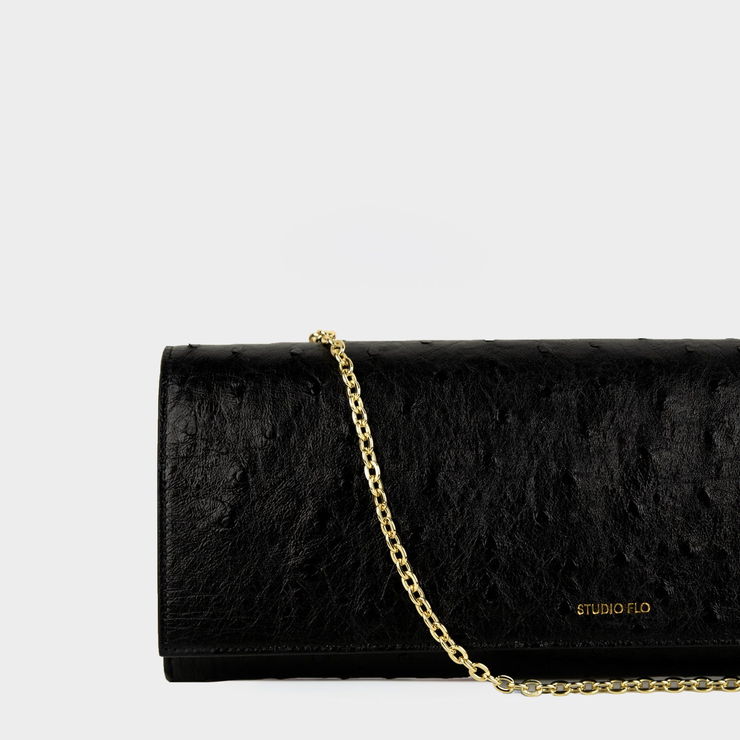 LuxeClasp Clutch - Pelle di Struzzo Edizione Limitata