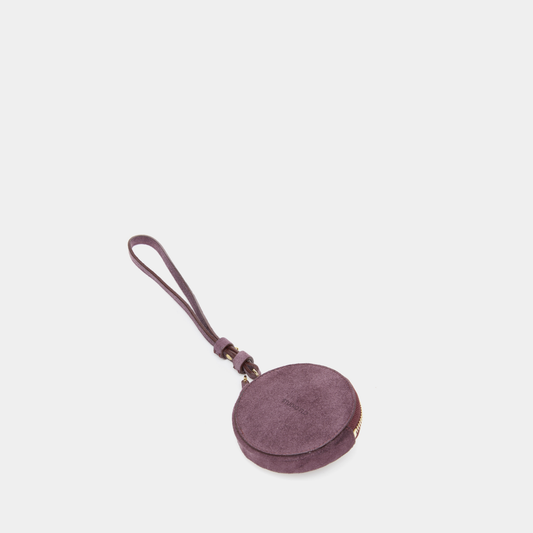 ROUND COIN PURSE SUEDE